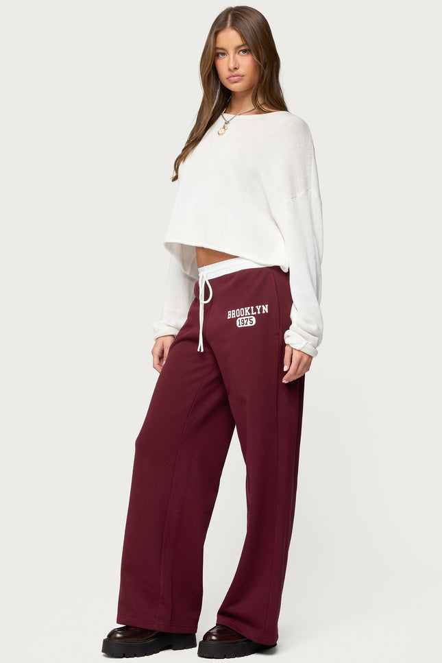 Brookie Sweatpants - Burgundy