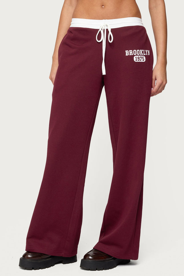 Brookie Sweatpants - Burgundy