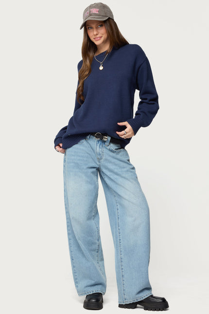 Priscila Oversized Crewneck Sweater