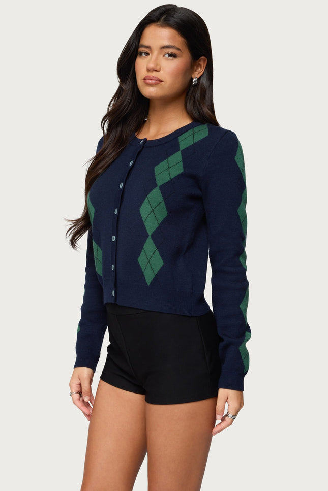 Farren Argyle Cardigan