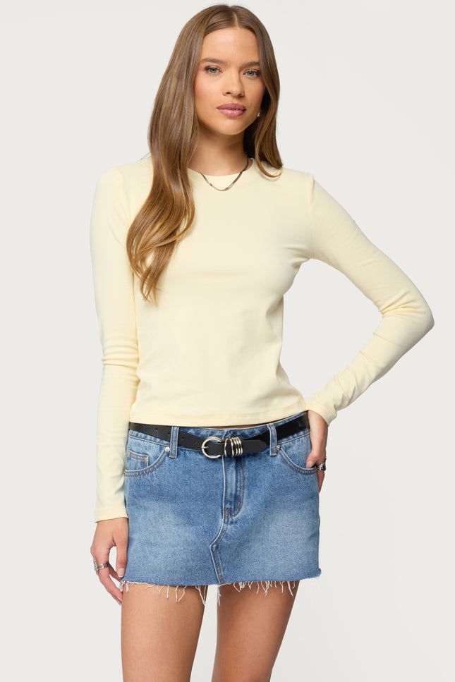 Kiyan Long Sleeve T Shirt - Yellow
