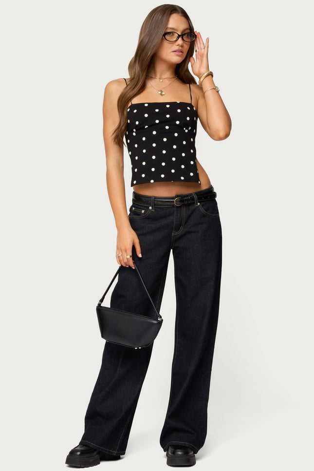 Jinx Open Back Top - Black And White