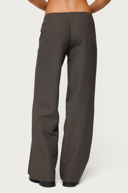 Raphael Tie Belt Pants - Gray