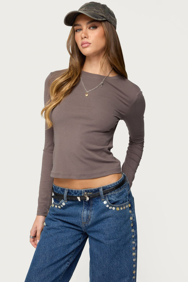 Kiyan Long Sleeve T Shirt - Gray