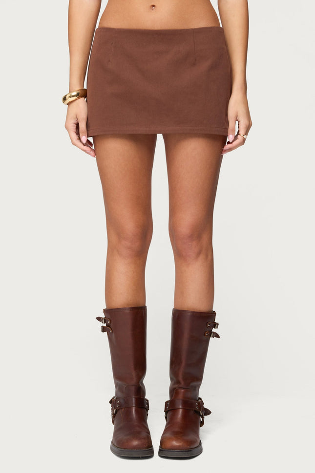 Monrow Micro Skort - Brown