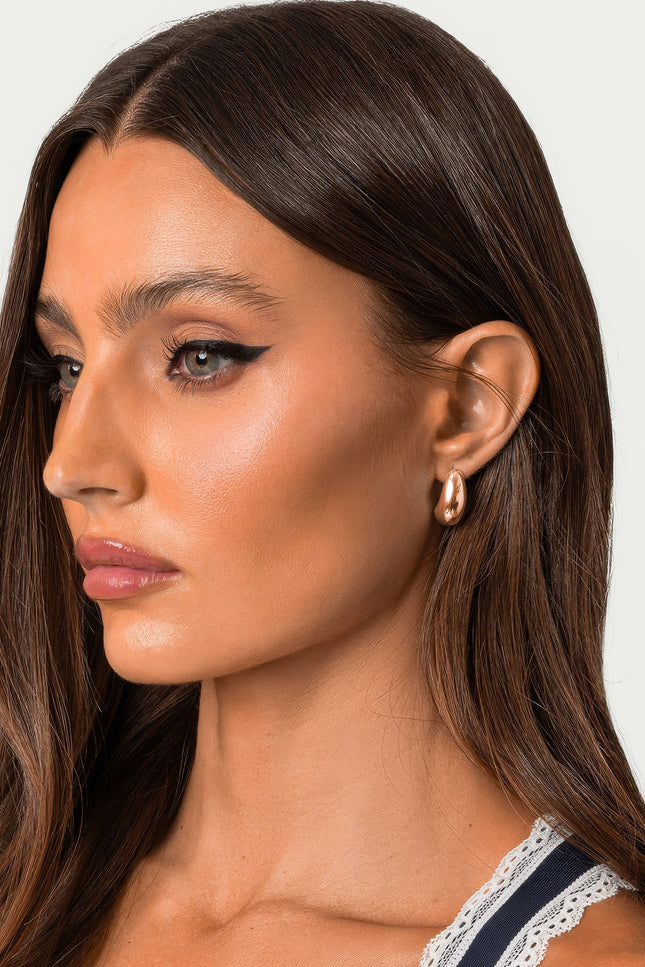 Goes With Everything Chunky Stud Earrings - Gold