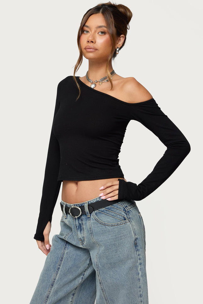Swan Asymmetric Top - Black