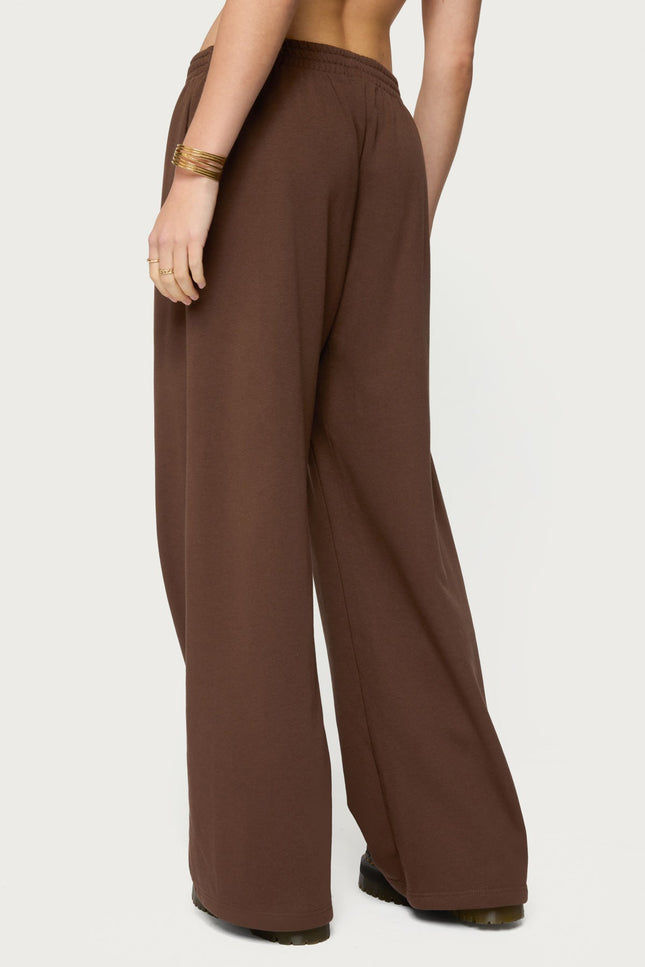 Binah Wide Leg Terry Sweatpants