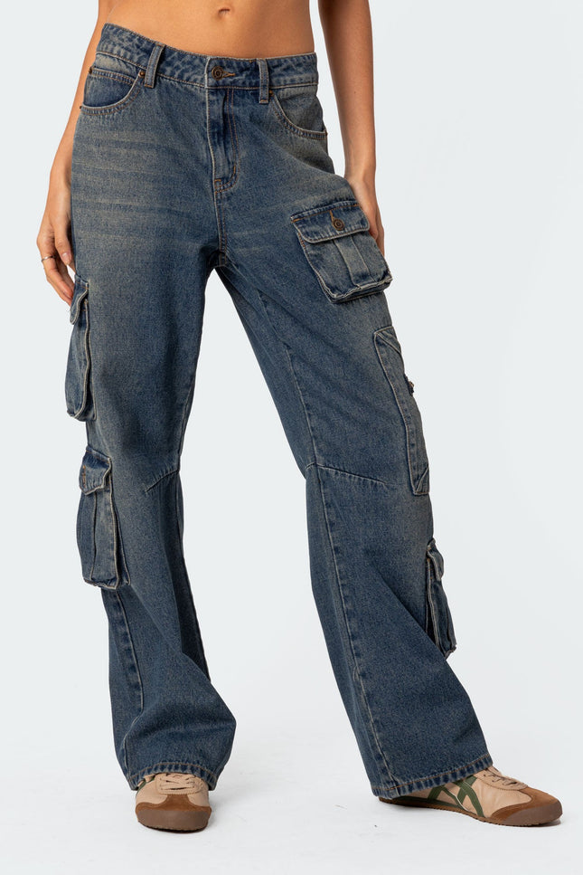 Adana Low Rise Baggy Cargo Jeans