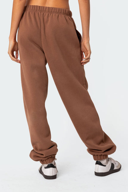 Clark Oversized Sweatpants - Brown