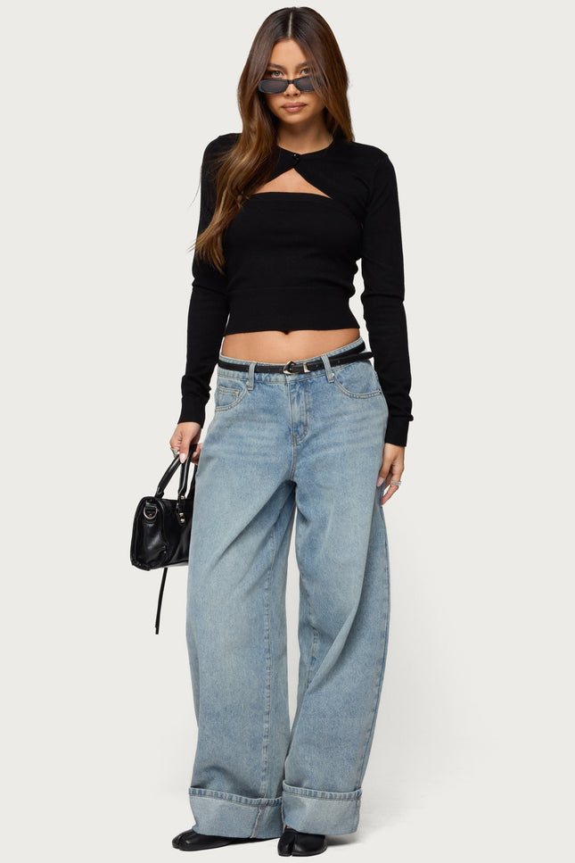 Knit Two Piece Shrug & Tube Top