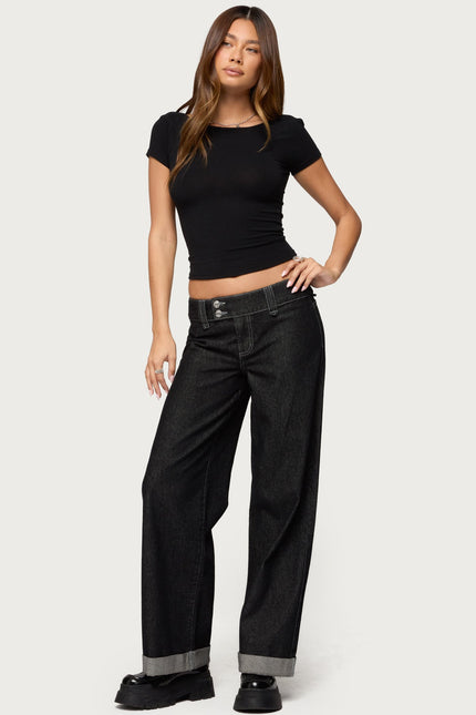 Becca Boat Neck Top - Black