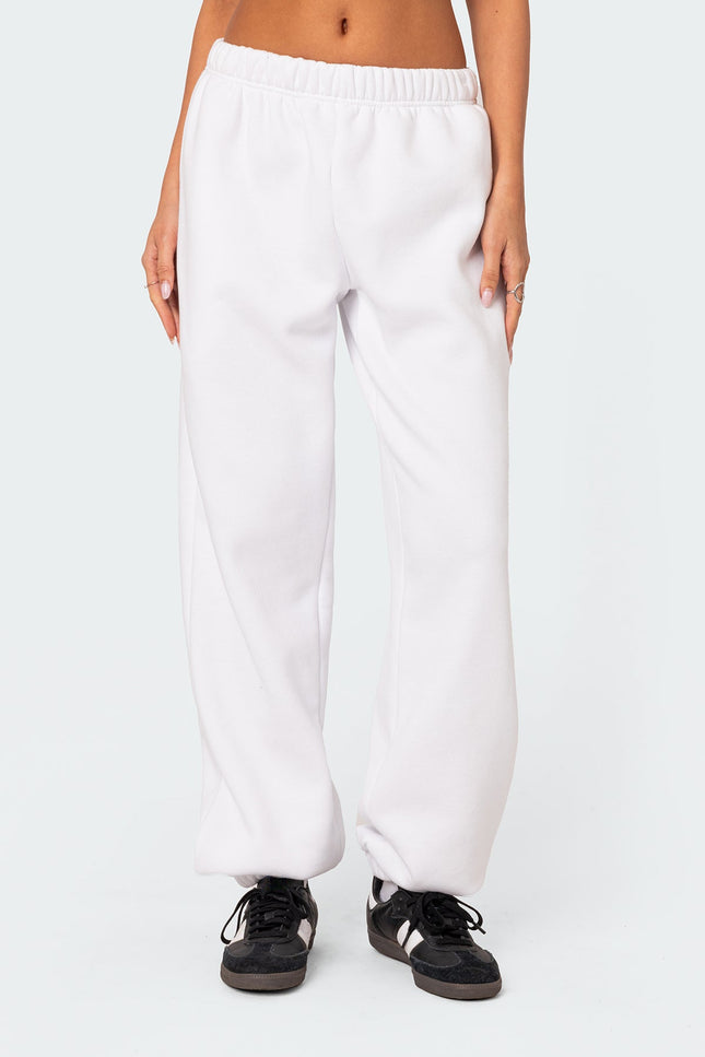 Clark Oversized Sweatpants - White
