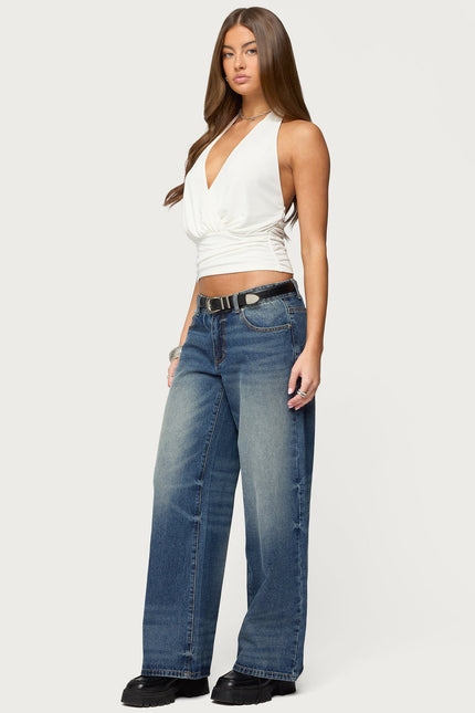Niya V Neck Halter Top