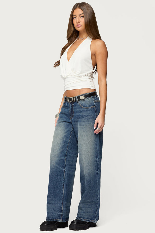 Niya V Neck Halter Top