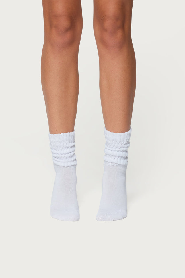Scrunch Socks - White