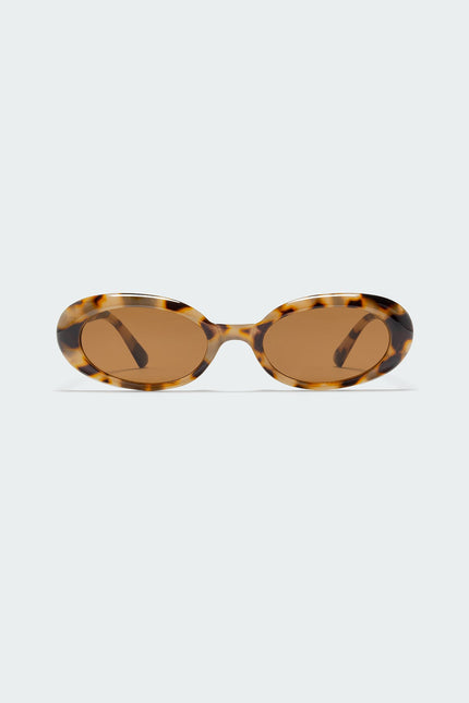 Mani Oval Sunglasses - Tortoise