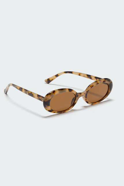 Mani Oval Sunglasses - Tortoise