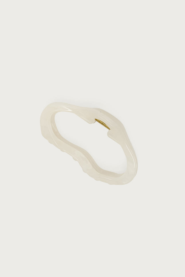 Abstract Claw Clip - Ivory