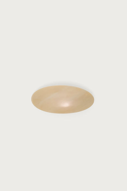 Curved Barrette Hair Clip - Cream