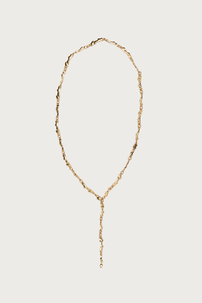Textured Cascading Chain Necklace