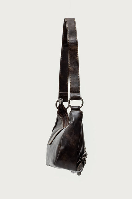That Girl Faux Leather Bag - Dark Brown