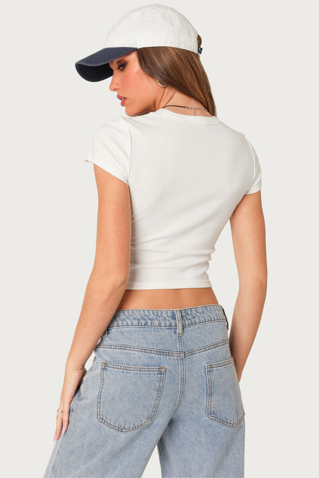 Better Basics Cropped T Shirt - White
