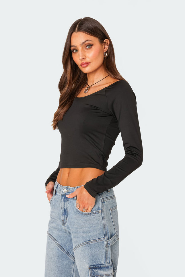 Tahlia Off Shoulder Top - Black