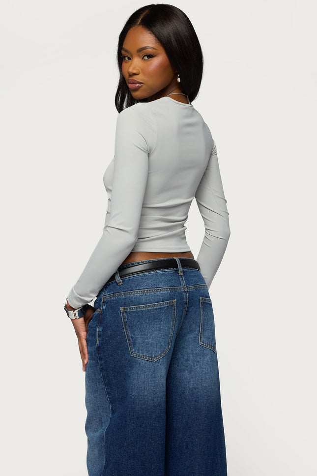 Tay Long Sleeve Top - Gray