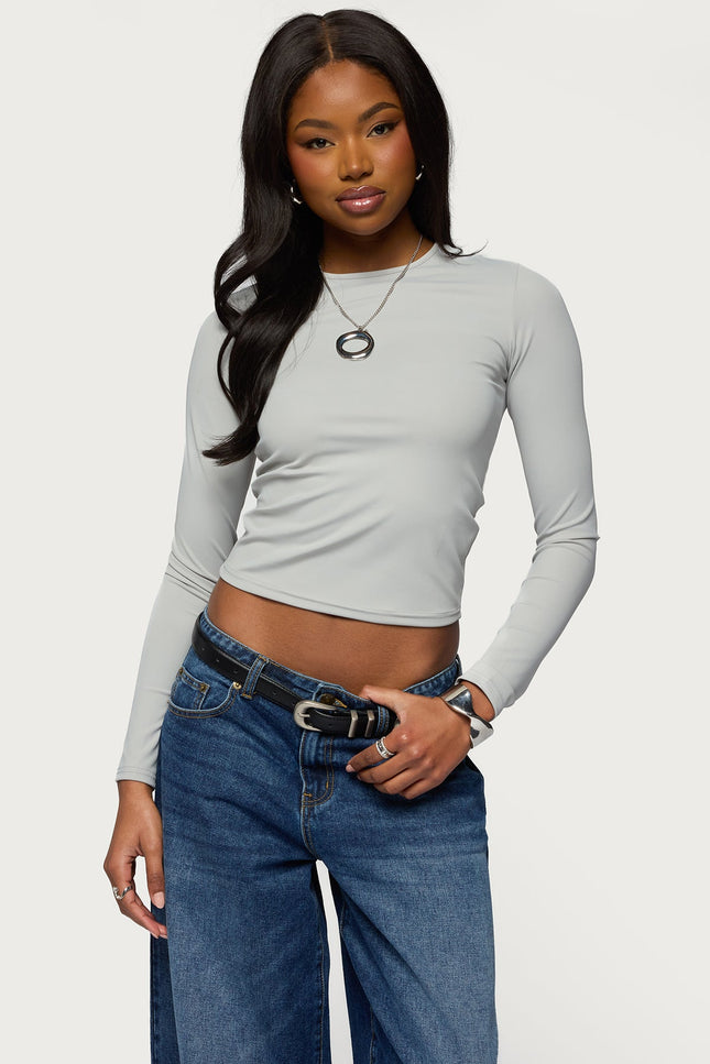 Tay Long Sleeve Top - Gray