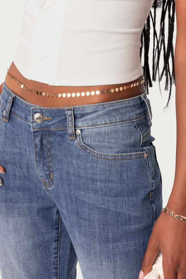 Something Sparkly Belly Chain - Gold
