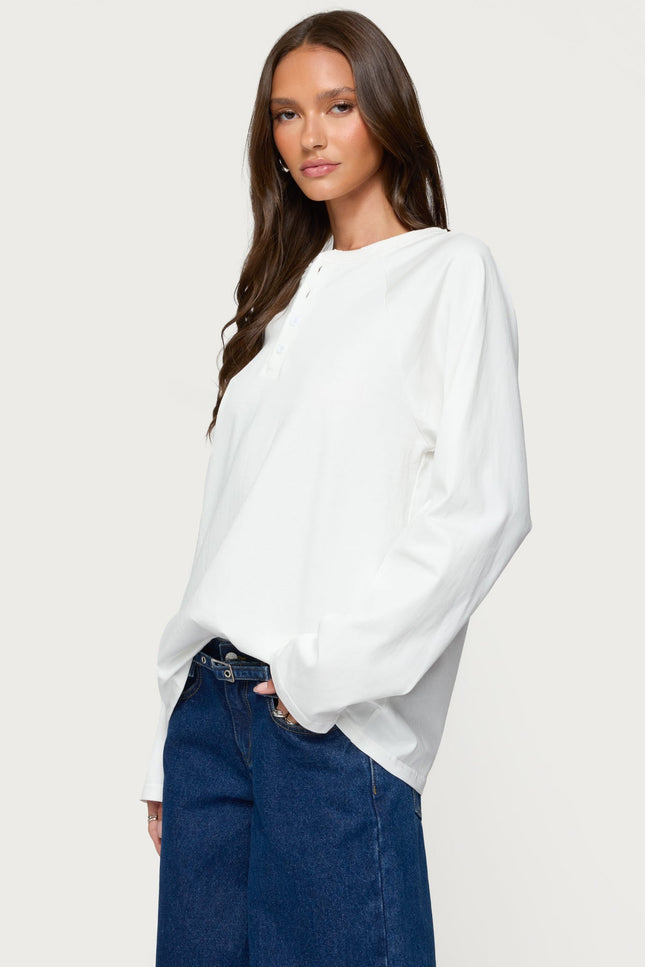Cyrus Henley Oversized Top