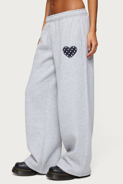 I Heart London Sweatpants - Gray Melange