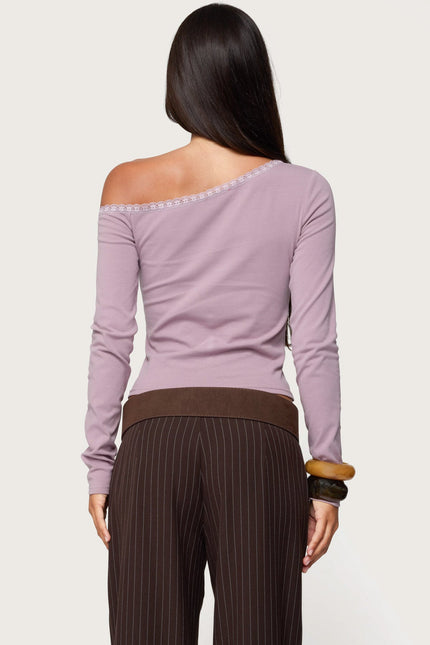 Emmiline Lacey Off Shoulder Top