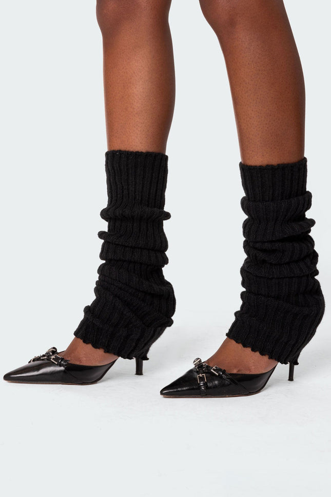 Baby It'S Cold Leg Warmers - Black