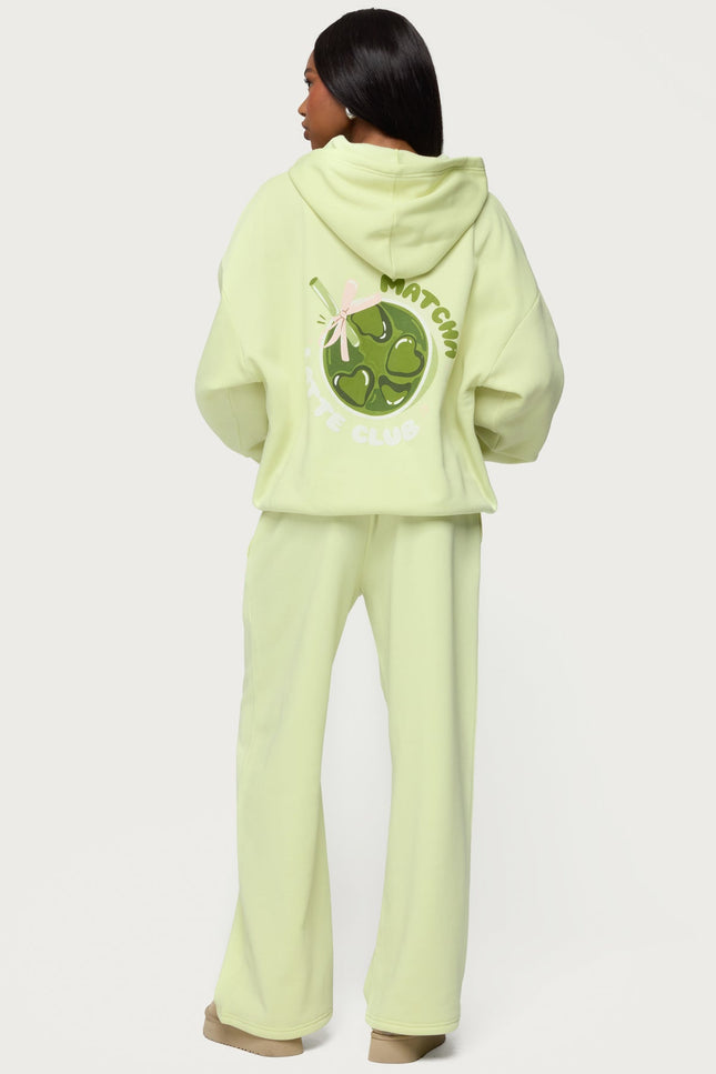 Matcha Lover Straight Leg Sweatpants