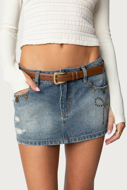 Back To Basics Faux Leather Belt - Brown