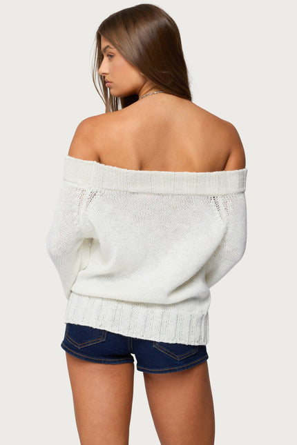 Noemi Off Shoulder Sweater