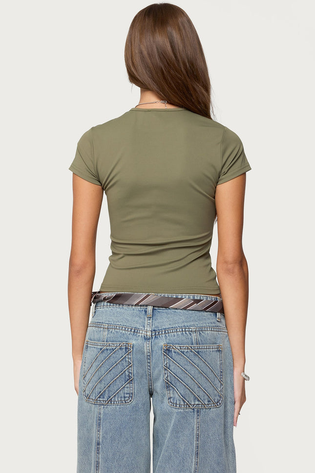 Tay Short Sleeve Top - Olive
