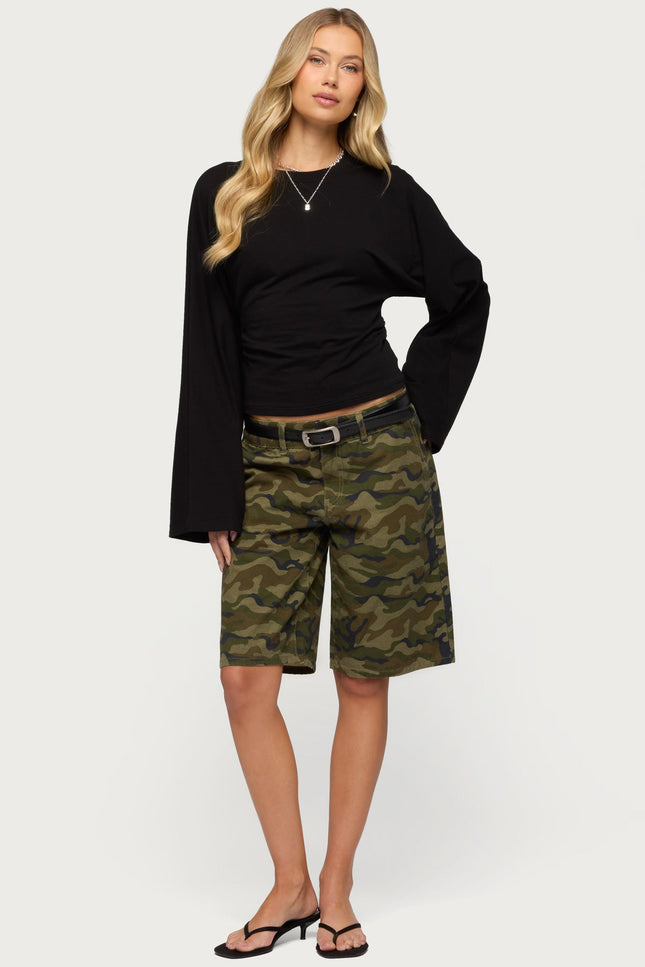 Charlisa Cinched Waist Top - Black