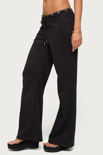 Bronte Grommet Straight Leg Sweatpants