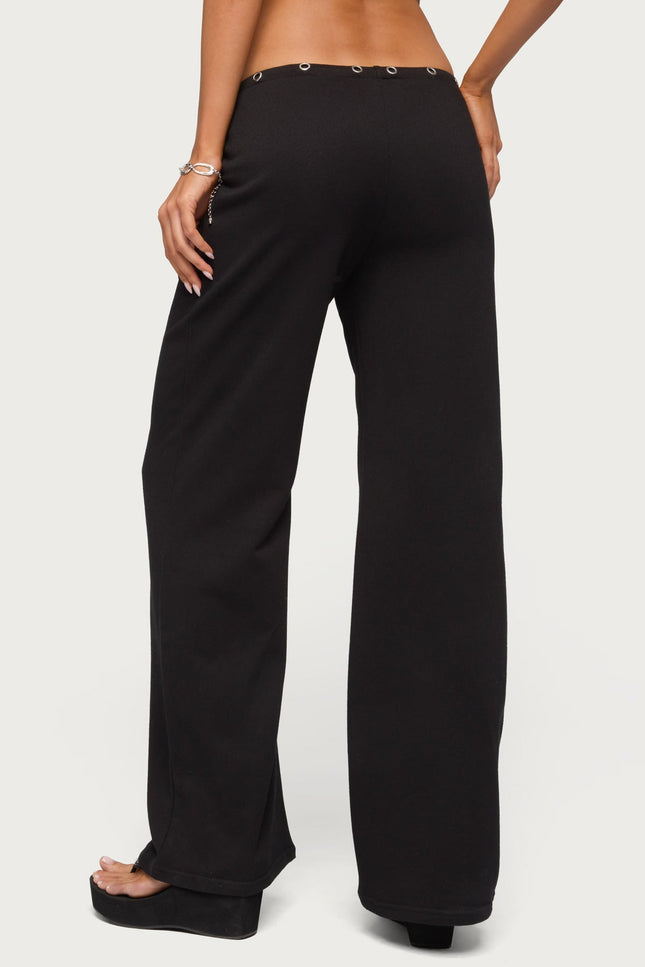 Bronte Grommet Straight Leg Sweatpants