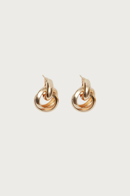 Chunky Knot Earrings - Gold