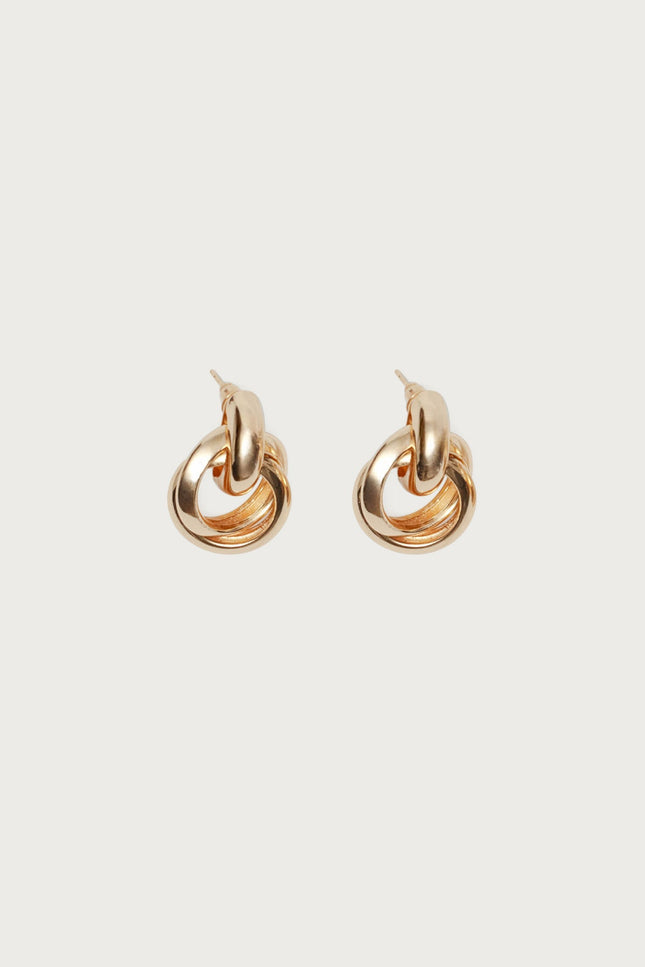 Chunky Knot Earrings - Gold