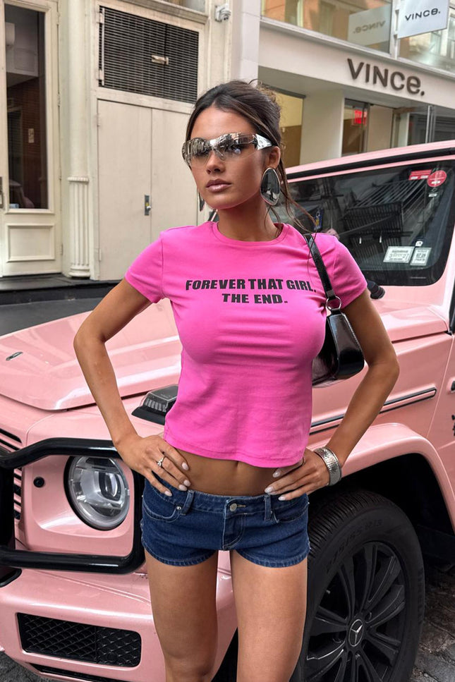 Forever That Girl T Shirt - Pink
