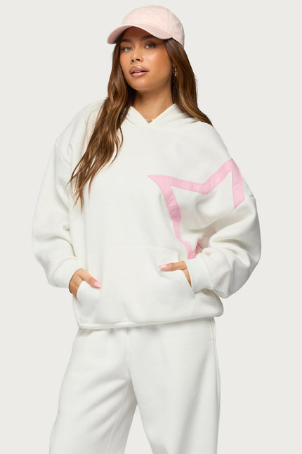 Starly Oversized Hoodie - White