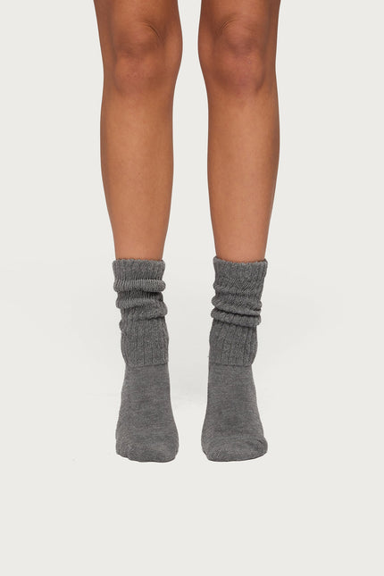 Scrunch Socks - Charcoal
