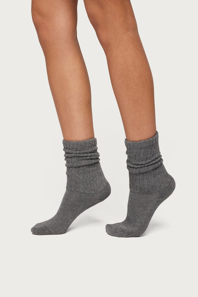 Scrunch Socks - Charcoal