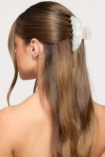 Princess Claw Clip - White