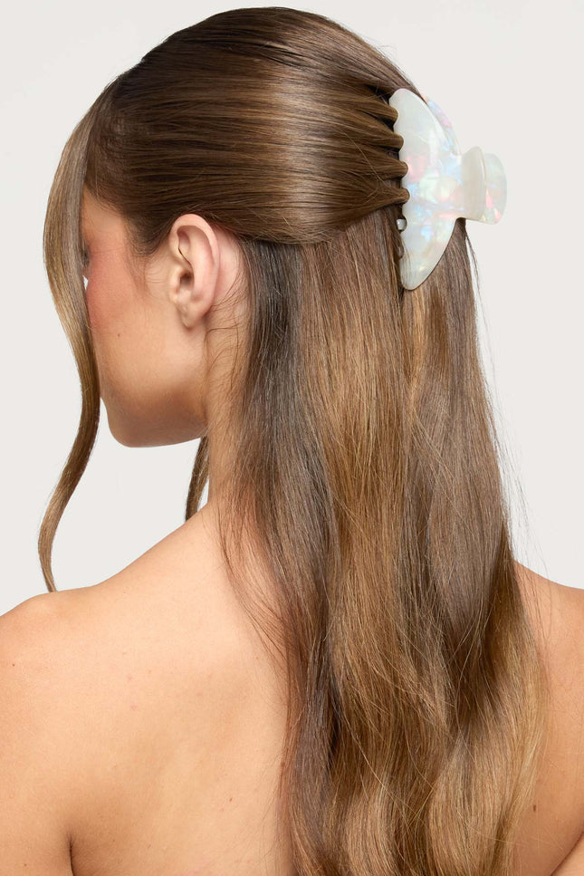 Princess Claw Clip - White